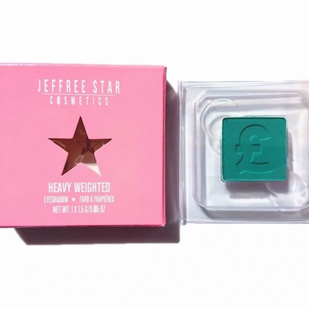 Jeffree Star Cosmetics HEAVY WEIGHTED Artistry Eyeshadow Single Turquoise Makeup